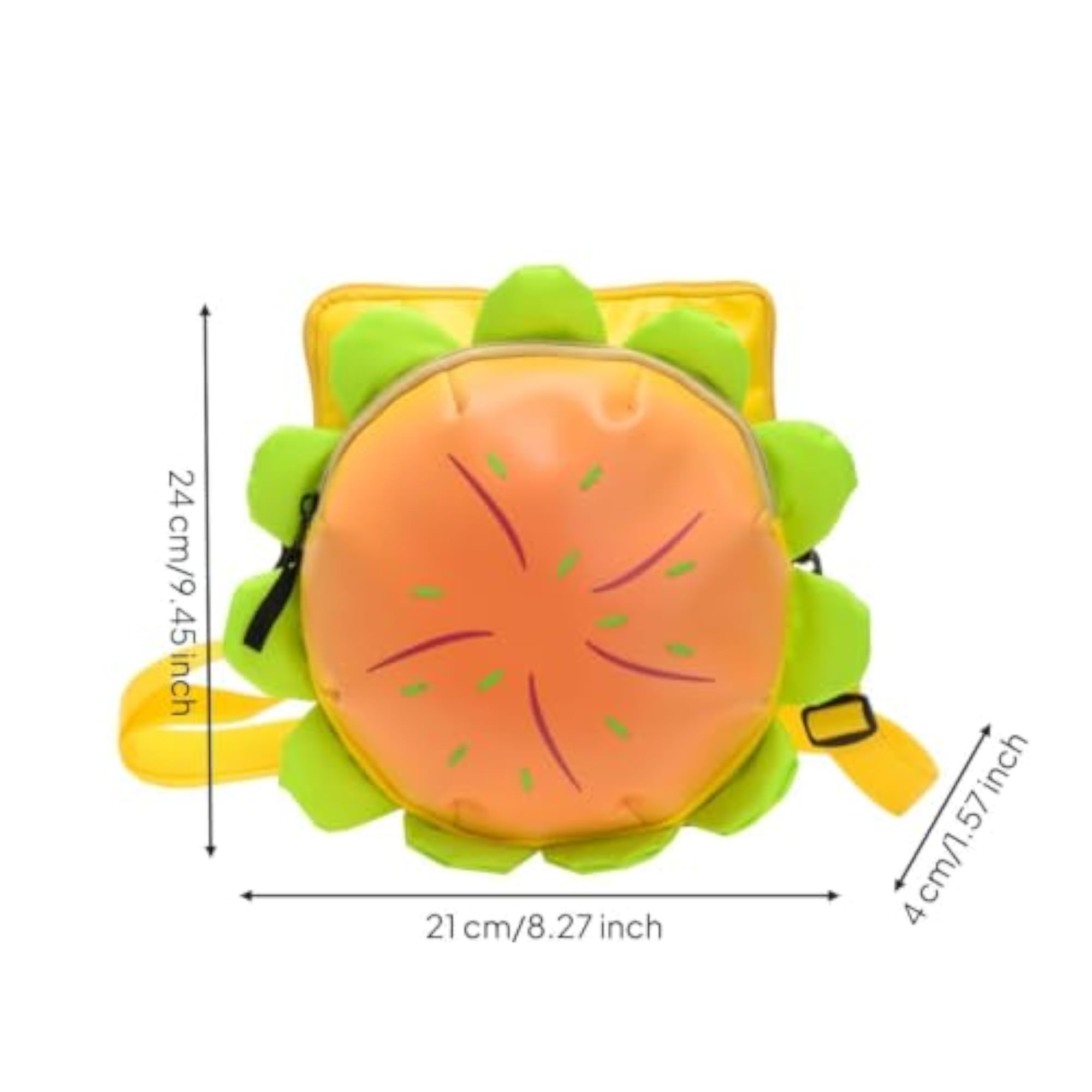 Novelty Burger Backpack, Soft PU Leather for Kids