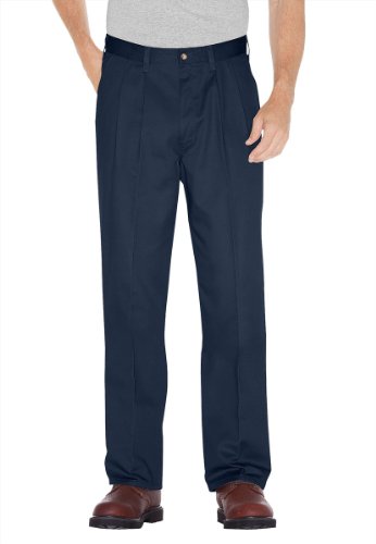 Dickies Men's Relaxed Fit Cotton Pleated Front Pant