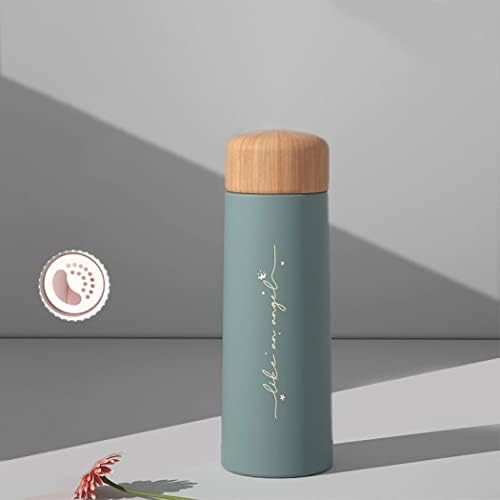 Small Thermal Flask, Mini Vacuum Insulated Water Bottle Stainless Steel Thermal Flask Hot and Cold Water Bottle for Girls Boys Kids Adults (Jian shi blue,150ml:5.4x12.5cm)