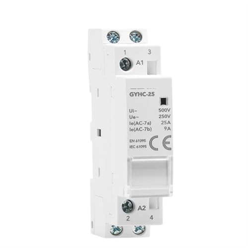 Contactor modular de 2 polos GYHC-25 idóneo para la gestión de alumbrado residencial 220V