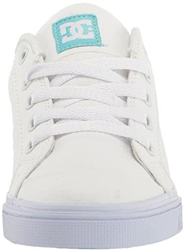 DC Unisex-Child Chelsea Youth Skate Shoe, White/Mint Julip, 12 US Little Kid2