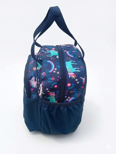 Image of APP Insulated Lunch Bag for Men & Women | 8.1 Litre Tiffin Carry Bag | ULY Matty Fabric | 2 Compartments | 25 x 26 x 5 Inches | Durable Reusable Lunch Bag for Office School College Travel Picnic