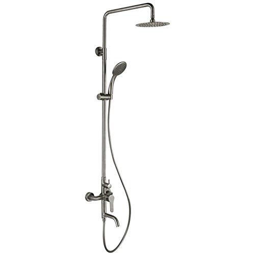 Robinet de douche à effet pluie réglable et mitigeur durable - 2