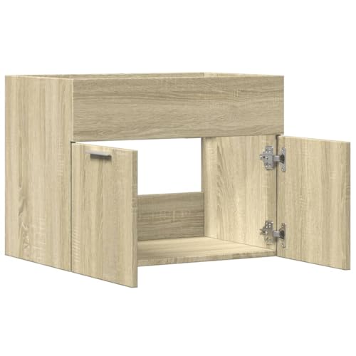 Armario de lavabo para baños pequeños: mueble compacto de 60 cm en madera de ingeniería 8