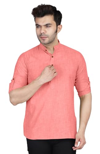Kurta homme en coton Zombom | T-shirt long coupe droite