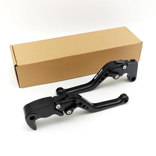 Leve freno frizione corte per moto, regolabili, compatibili con maniglie CNC MT07 MT 07 2014-2025 | MT09 MT 09 2014-2023 Maniglie CNC (MT-09 2021-2023)