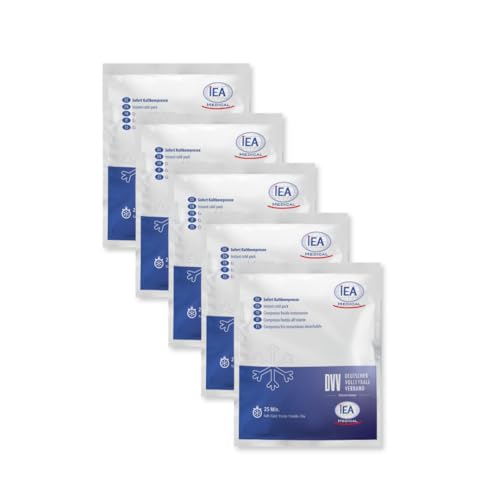 IEA Medical Compresa fría instantánea (15,3 x 12,7 cm) 5 piezas | Compresas frías desechables para uso externo | compresa fría | compresas frías | fácil aplicación