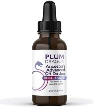 Plum Dragon Ancestors Advanced Dit Da Jow - Herbal Liniment, Sprain - 4 Oz