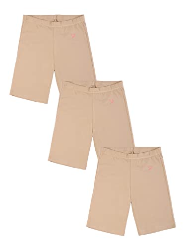 Image of TWIN BIRDS Cotton Stretchable Solid Coloured Skinny Fit Knee Length Yoga /Cycling /Sports Shorts for Girls