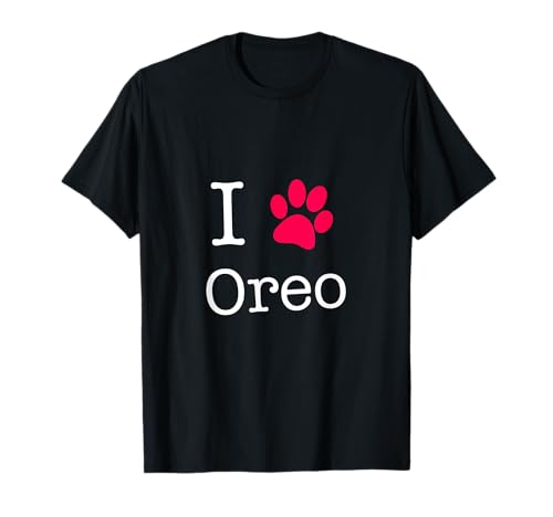 Oreo Cat Name T-Shirt Black Small Unisex Cotton-Polyester