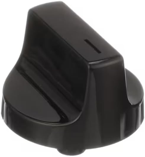 W10850010 KIP 5J93 Knob, Black, Cooktop for WCE55US0HB, WCE55US4HB, WCE55US6HB