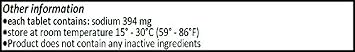 Sodium Chloride Tablets 1 gm, USP Normal Salt Tablets - 300 Tablets (1 Pack of 300 Tablets) by CitraGen Pharmaceuticals, Inc.