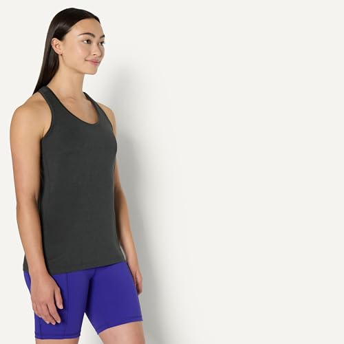 Image of Amazon Essentials Women's Active Quick Dry Tech Stretch Racerback Scoop Neck Tank Top, Multipacks
