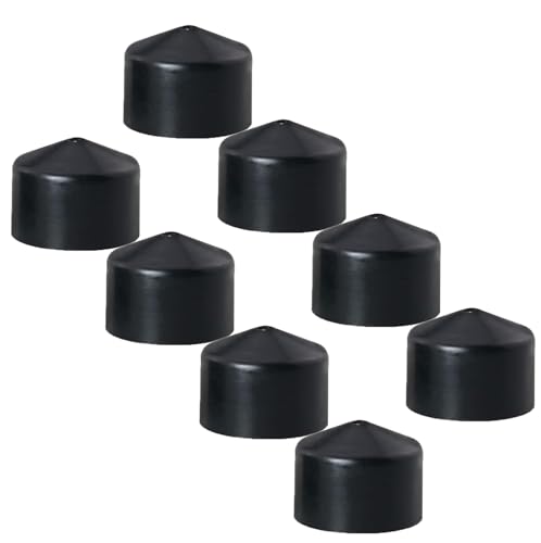MEETOOT 8PCS Black Quad Skateboard Shock Mount Kit Longboard Deck Edge Protector Skateboard Deck Guard Protector Skateboard Guard Replacement Pivot Cup Vertex 16mm