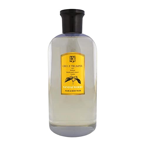 Sandalwood Hair & Body Wash Geo F Trumper gel dual hidratante para piel y cabello seco