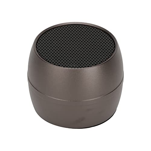 Mini Altavoz Bluetooth Resistente Al Agua, Portátil, Inalámbrico, para Ducha, Coche, Tecnología BT 5.0, para Actividades Al Aire Libre, Aleación de Aluminio, Batería Integrada (Gris Oscuro)