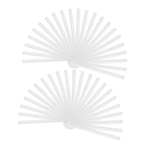 POPETPOP 50 Piezas Unidades Palos Absorbentes para Humidificador Varillas Difusoras de Aroma para Aceites Esenciales Filtro de Mecha No Soluble para Difusor Portátil y Ambientador de Aire