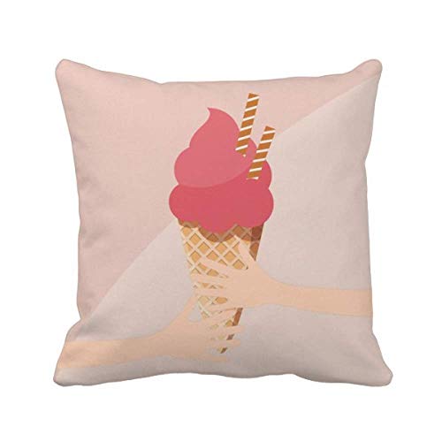 Coussin de Couvrir Rouge avec Texture Douceur Glace Unique - 2