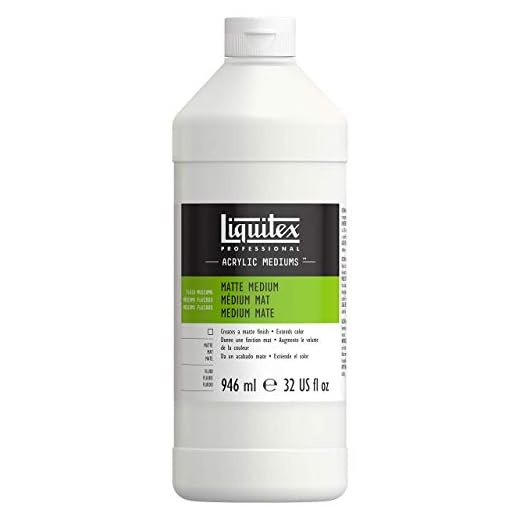 Liquitex 5132Professional mattes Medium für Acrylfarben, verleiht Farben eine seidenmatte Oberfläche und reduziert den Glanz, flüssig - 946ml Flasche