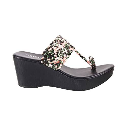 Image of Metro Women Wedge Heel Slip-on Sandal