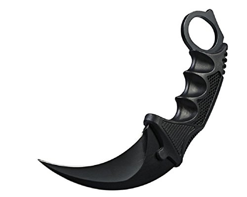 Edelstahl Fox Werkzeug-Survival Camping Messer Butterfly Trainer Karambit Jagdmesser Huntsman Dagger Knife schwarz
