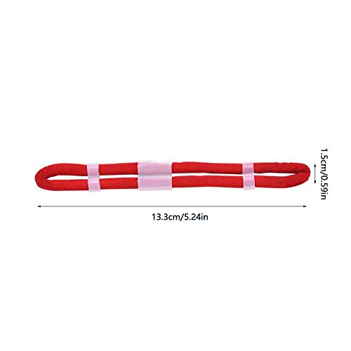 Alomejor Archery Finger Sling Elastic Cloth Adjustable Fingersling Archery Finger Sling For Outdoor Recurve Bow(L Red) #TOP1
