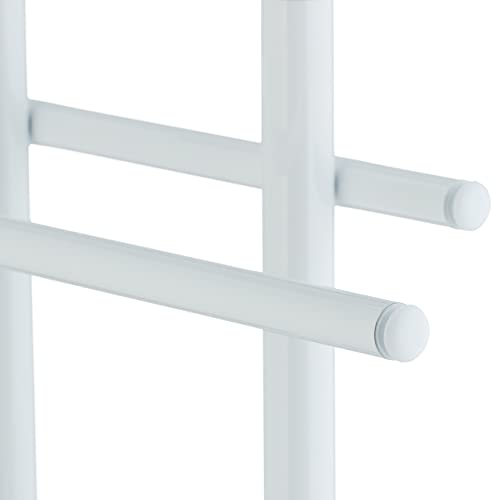 Relaxdays Towel Rack, 3 Rails, H x W x D: 83 x 39 x 18 cm, Standing Towel Holder, Metal, White - Cosy Home Interiors Relaxdays Towel Rack, 3 Rails, H x W x D: 83 x 39 x 18 cm, Standing Towel Holder, Metal, White - Image 8