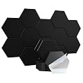 Acoustic Panels, Magrowill 12-Pack Soundproof Wall Panels 12 X 10 X 0.4 Inches, Sound Absorbing Panels with Full Self-Adhesive, Interior Wall Decor Felt Tiles Board