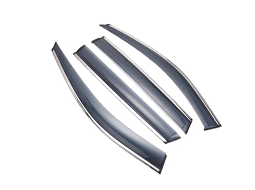 Déflecteur vitre latérale pour Toyota Reiz 2007-2009 en plastique noir | 4 pièces