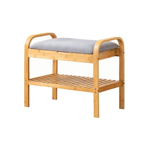 SXZenSpace Shoe-changing bench,Shoe Bench & Storage Cabinet - Compact Entryway Stool for nized Shoe Changing, Stylish Porch Furniture