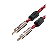 Koaxial-Spdif-Kabel Stecker-Stecker Kompatibel mit Projektor AMP Subwoofer HiFi Audio/Video Kabel Abschirmung 1M 2M 3M 5M 8M 10M(Rosso,1meter)
