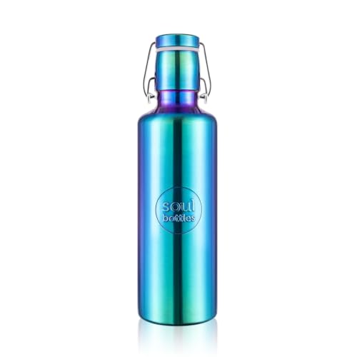 soulbottles Edelstahl-Trinkflasche 750 ml utopia • im Regenbogen-Design...