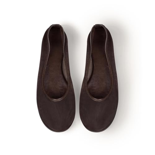 Mesh Ballet Flats for Women Breathable Comfortable Round Toe Pull-On Stylish Dating Shoes Lightweight Everyday Slip-On4