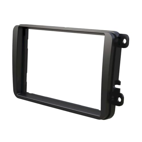 Audioproject A109 - Autoradio Radioblende 2 DIN ISO für VW Golf 5 V 6 Caddy Touran Tiguan Passat 3C Polo 6R Skoda Octavia SEAT Blende Doppel DIN Soft Touch schwarz