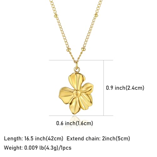 14K Gold Heart Necklace for Women Boho stainless steel waterproof Cute Dainty Love Pendant Necklaces for Women2