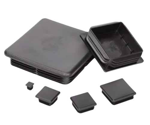 Image of Caplugs SQR-1-1 /4-14-20 - SQR Series - Plugs for Square Tubing, 40 Pack, to Fit Square Tube OD 1.250 inch x Height 0.52 inch, Wall Thickness 14-20 Ga. (.083-.035 inch), PE-LD, Black, Exterior Ribs (99395085)