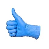 VOS Disposable Gloves, Latex & Powder Free Nitrile Rubber Gloves, Heavy Duty, 100 Count Box, Food Sa