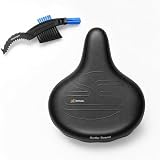 Selle Royal, Sella per bicicletta Drifter Strengtex, Royalgel, doppia molla, nero/argento, con spazzola per catena maxxi4you