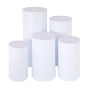 Pack de 5 bases cilíndricas blancas de 50-90cm…