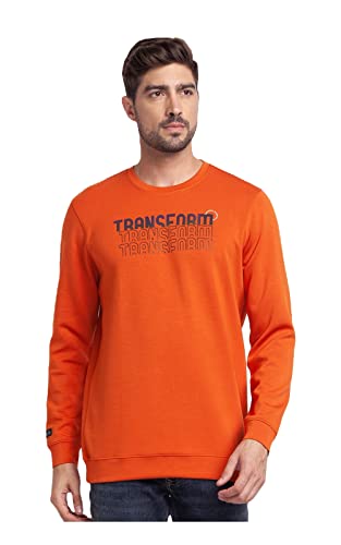 Image of Spykar Men's Cotton Round Neck Sweatshirt