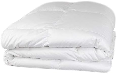 ORGANIC TEXTILES Organic Goose Down Alternative Comforter, Eco-Friendly, Non-Toxic White (Twin, Heavy Fill)