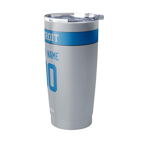 Image of ANTKING Detroit Tumbler 20 oz Travel Coffee Cup Custom Name Number for Men Women Boy Gifts