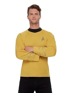Smiffys Star Trek, Original Series Command Uniform, Gold Halloween und Karneval