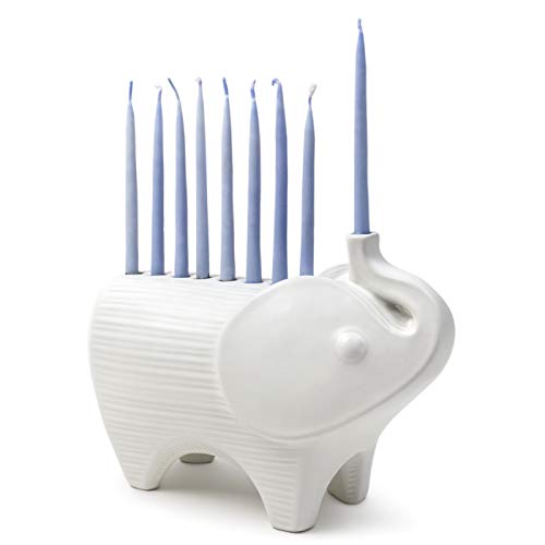 Jonathan Adler Elephant Menorah, One Size, White - Thumbnail 3