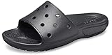 Crocs Unisex Classic Slide Sandals, Black, 7 Men/9 Women