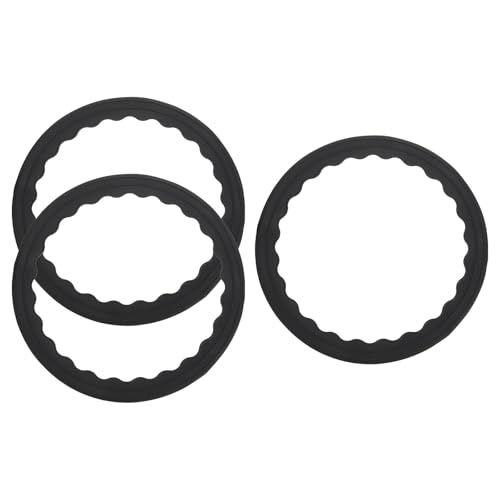 uxcell 3 Pcs Bar Stool Leg Protectors Ring Non Slip Silicone Chair Leg Floor Protector for 14.5