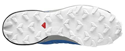 Salomon Tênis de corrida masculino Speedcross 5, Skydiver/Preto/Branco, 9