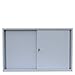 Produktbild Schiebetürenschrank voll verschweißt Schiebetüren Büro Aktenschrank Sideboard aus Stahl grau 750 x 1200 x 450 mm 550120