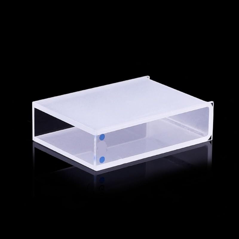 4 szt. Standardowa szklana kuweta z pokrywką - 10,5 ml, długość ścieżki 30 mm, szkło optyczne o wysokiej przepuszczalności, do użytku laboratoryjnego