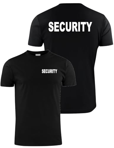 WIXSOO T-Shirt Maglietta Security Uomo Nera (XL)